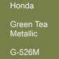 Preview: Honda, Green Tea Metallic, G-526M.